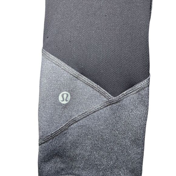 Lululemon Pace Rival Crop 22" - Heathered Black - Picture 7 of 12